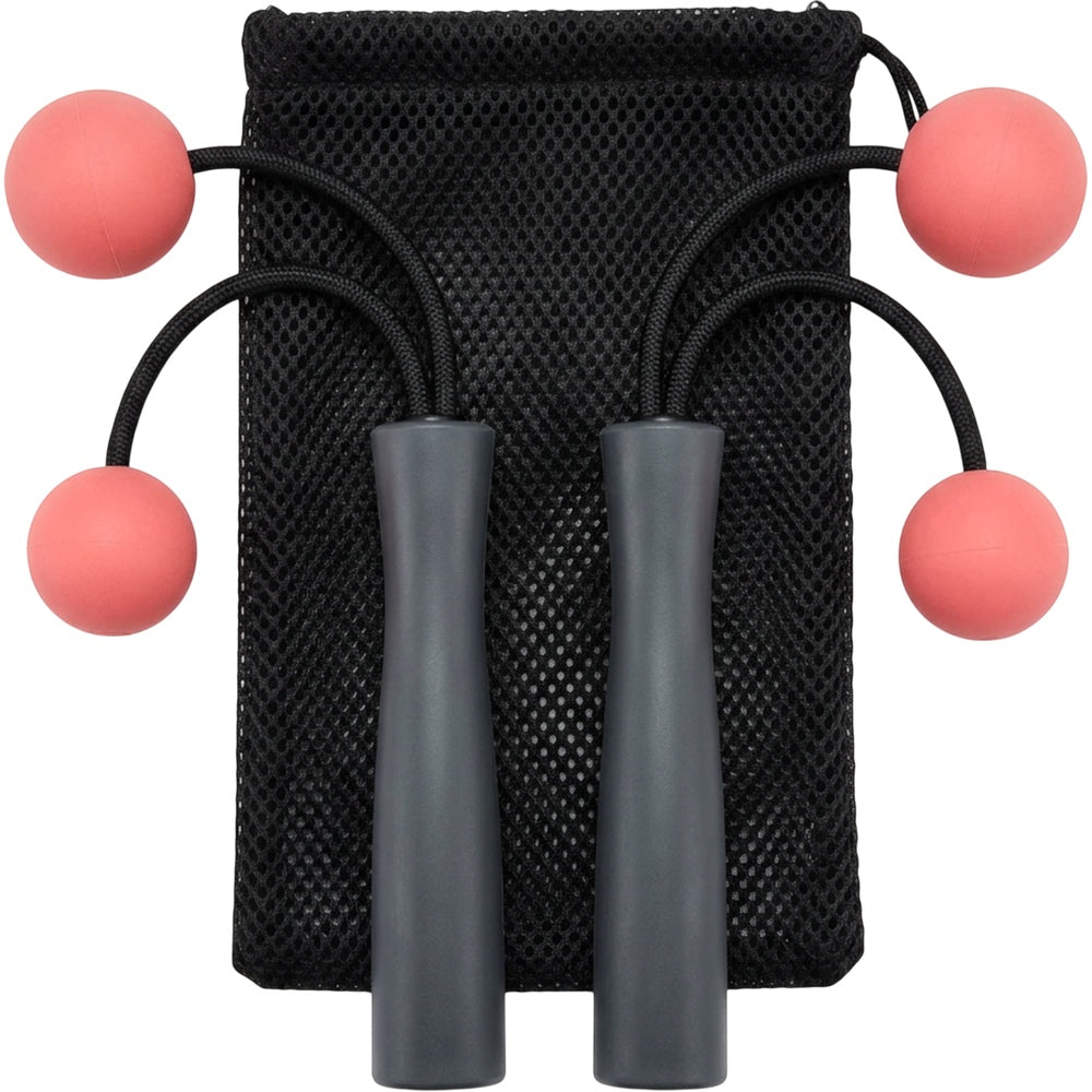 Jndwkv Cordless Weighted Ball Jump Rope 180 g Charcoal Coral - Product view