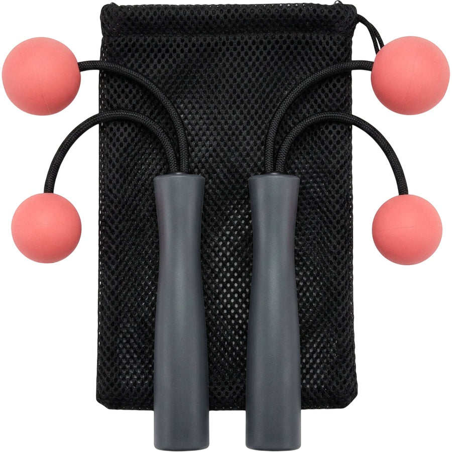 Jndwkv Cordless Weighted Ball Jump Rope 180 g Charcoal Coral